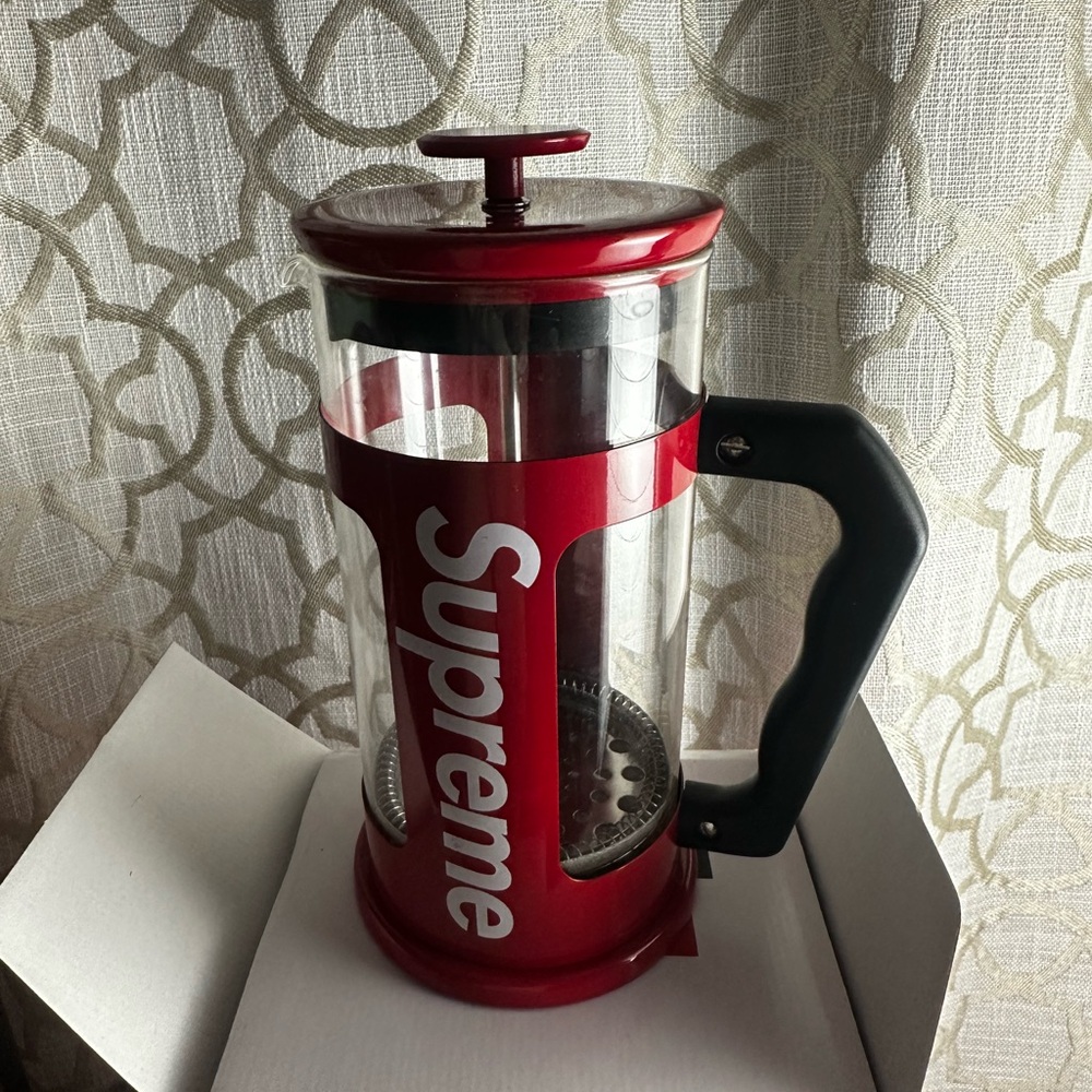 Supreme Red French Press Coffee Maker